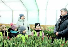 Костюковичские дошколята побывали в царстве тюльпанов