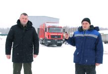 Мощный сортиментовоз пополнил автопарк Костюковичского лесхоза