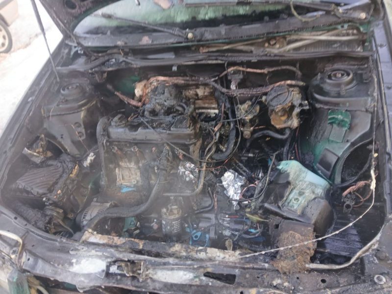 Легковой автомобиль горел в Костюковичах