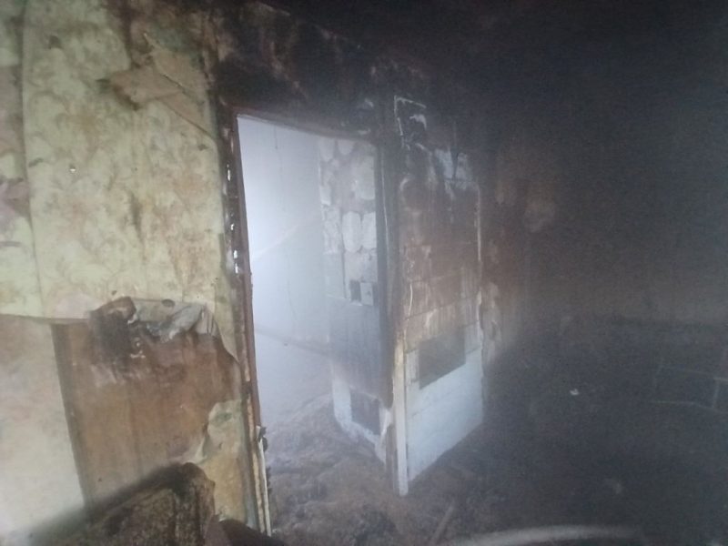 Пожар дома в д. Мурин-Бор по улице Дачной