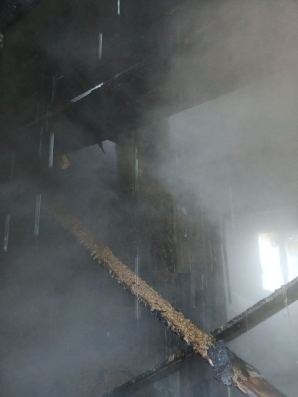 Пожар дома в д. Мурин-Бор по улице Дачной