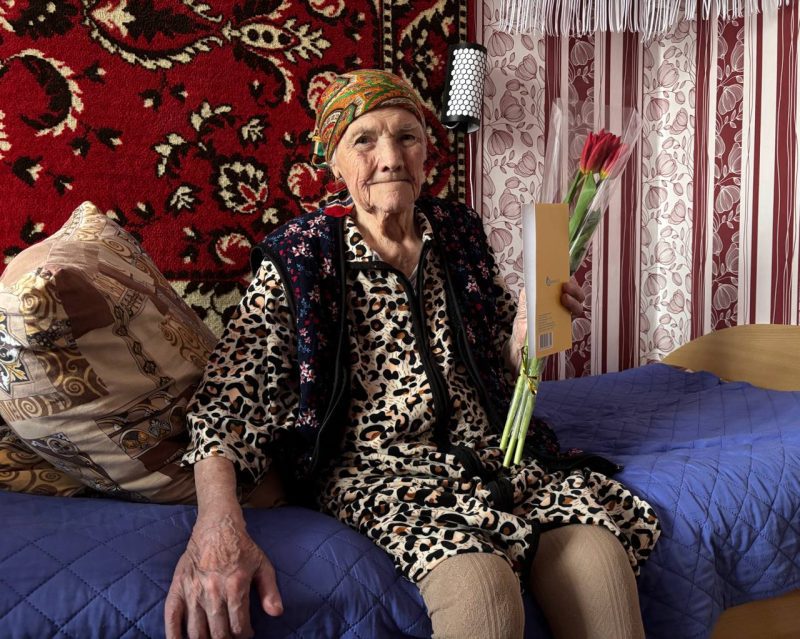 Поздравления с 8 Марта принимали долгожительницы нашего района