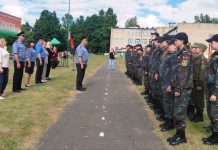 В Костюковичском районе открылся военно-патриотический лагерь «Зубр»