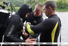 Более 50 военных водолазов принимают участие в сборах в Могилевском районе