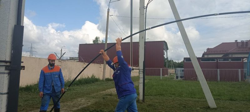 В Костюковичском РЭС отработали ликвидацию аварии и тушение пожара