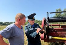 Уборочная кампания на особом контроле у костюковичских спасателей