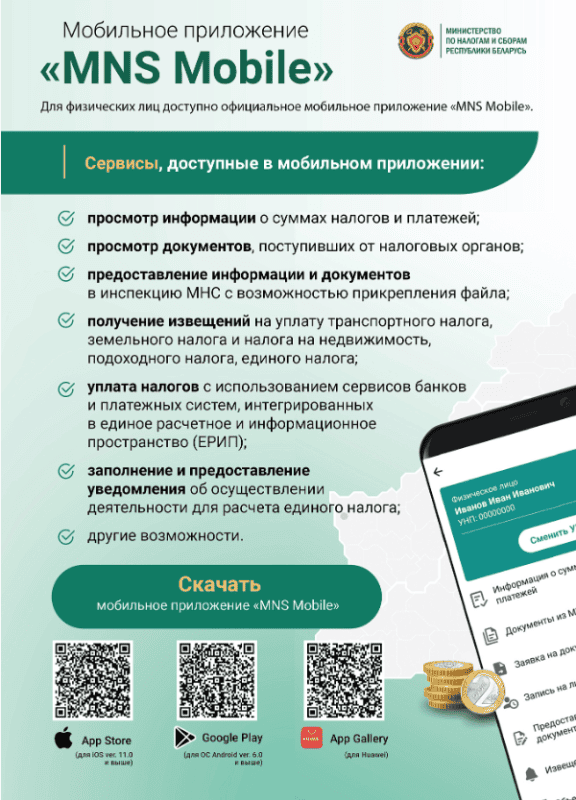 На сайте МНС представлена удобная для восприятия и изучения инфографика